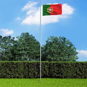 VidaXL Portugalska zastava 90 x 150 cm