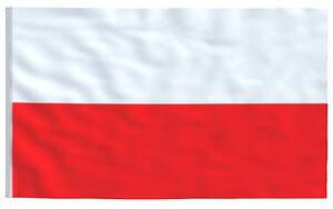 VidaXL Poljska zastava 90 x 150 cm