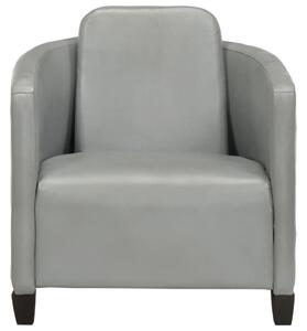 VidaXL Fotelja od prave kože siva