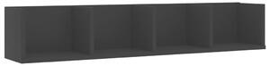 VidaXL Zidna polica za CD-ove crna 100 x 18 x 18 cm od iverice