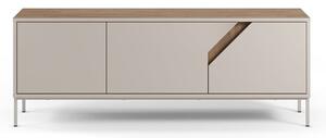 Krem/u prirodnoj boji komoda u dekoru hrasta 150x55x35 cm Lilou – Marckeric