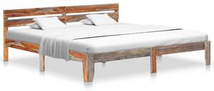 Okvir za krevet od masivnog drva šišama 200 x 200 cm