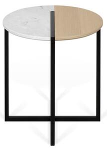Okrugli pomoćni stolić s pločom u dekoru hrasta ø 50 cm Sonata - TemaHome