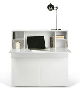 Radni stol s bijelom pločom 110x42 cm Focus - TemaHome