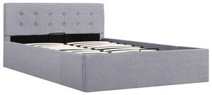 VidaXL Hidraulični okvir za krevet od tkanine svjetlosivi 120 x 200 cm