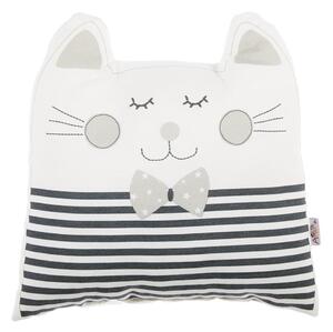 Sivi pamučni dječji jastuk Mike & Co. NEW YORK Pillow Toy Big Cat, 29 x 29 cm