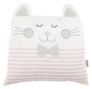 Ružičasti pamučni dječji jastuk Mike & Co. NEW YORK Pillow Toy Big Cat, 29 x 29 cm