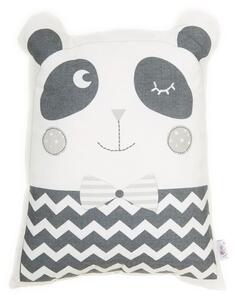 Sivi pamučni dječji jastuk Mike & Co. NEW YORK Pillow Toy Panda, 25 x 36 cm