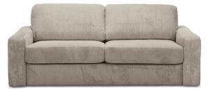 Svjetlo smeđa sklopiva sofa od samta 195 cm Nona – Makamii
