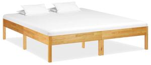 Okvir za krevet od masivne hrastovine 200 x 200 cm
