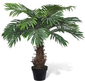 VidaXL Umjetno stablo Cycus palme s lončanicom, 80 cm