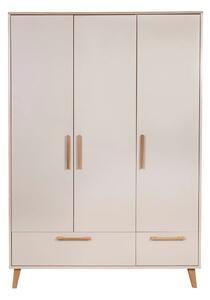 Krem/u prirodnoj boji dječja garderoba u dekoru hrasta 138x200x55 cm Jil – Roba