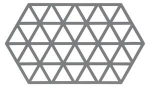 Sivi silikonski podmetač za lonce Zone Triangles
