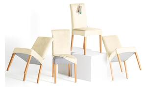 Krem rastezljive presvlake 4 kom za stolicu 48 cm Sento – Restilo