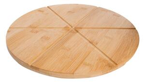 Pladanj za pizzu od bambusa Bambum Slice, ⌀ 35 cm
