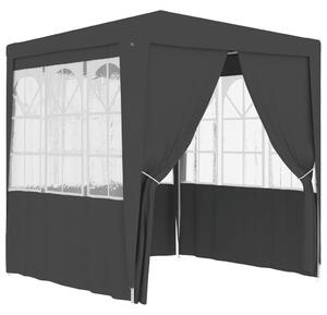 VidaXL Profesionalni šator za zabave 2,5 x 2,5 m antracit 90 g/m²