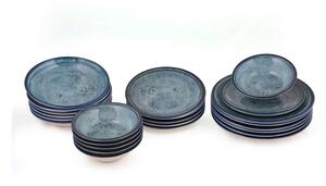24-dijelni set porculanskih tanjura u plavoj boji Kutahya Mulio