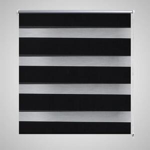 VidaXL Rolo crne zavjese sa zebrastim linijama 40 x 100 cm