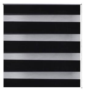 VidaXL Rolo crne zavjese sa zebrastim linijama 40 x 100 cm