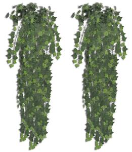 VidaXL Umjetni grm bršljana, zeleni, 90 cm, 2 kom