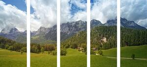 5-dijelna slika slikovita Austrija