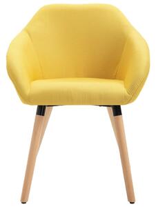 VidaXL Blagovaonska stolica od tkanine žuta