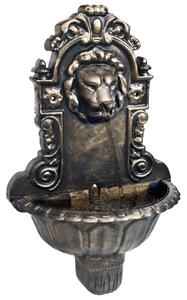 VidaXL Zidna fontana s dizajnom lavlje glave brončana