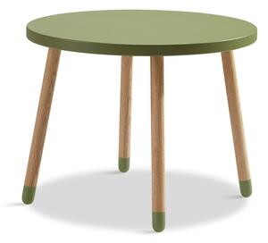 Zeleni dječji stolić Flexa Dots, ø 60 cm