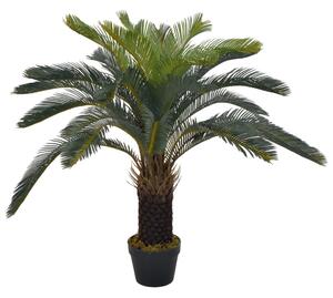 VidaXL Umjetna cikas palma s posudom zelena 90 cm