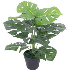 VidaXL Umjetna Biljka Monstera s Posudom 45 cm Zelena