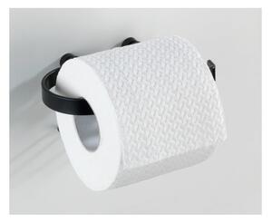 Crni zidni držač toaletnog papira Wenko Classic Plus