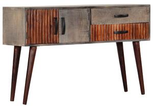 VidaXL Konzolni stol sivi 120 x 35 x 75 cm grubo masivno drvo manga