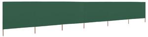 VidaXL Vjetrobran sa 6 panela od tkanine 800 x 80 cm zeleni