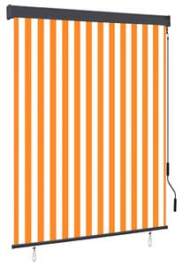 VidaXL Vanjska roleta 140 x 250 cm bijelo-narančasta