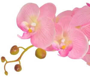 VidaXL Umjetna orhideja s posudom 65 cm ružičasta