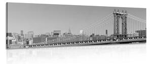 Slika neboderi u New Yorku u crno-bijelom dizajnu