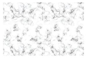 Set od 24 zidnih samoljepljivih naljepnica Ambiance Black and White Marble, 10 x 10 cm