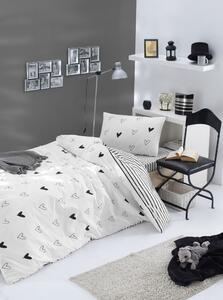 Black Friday - Posteljina za jednostruki krevet od ranforce pamuka Mijolnir Eveline White, 140 x 200 cm