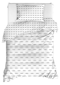 Posteljina za jednostruki krevet od ranforce pamuka Mijolnir Cubuk White, 140 x 200 cm