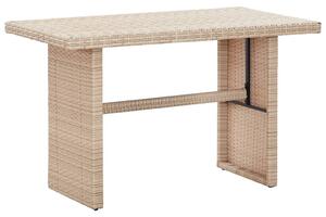 VidaXL Vrtni stol bež 110 x 60 x 67 cm od poliratana