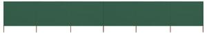 VidaXL Vjetrobran sa 6 panela od tkanine 800 x 120 cm zeleni