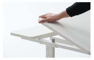 Bijeli radni stol s podesivom visinom Flexa Evo Split