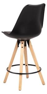 Crna blagovaonska stolica s bazom od drveta kaučukovca Actona Dima