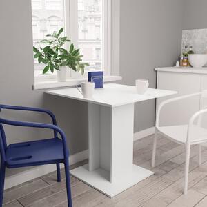 VidaXL Blagovaonski stol bijeli 80 x 80 x 75 cm od iverice