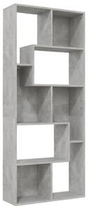 VidaXL Ormarić za knjige siva boja betona 67 x 24 x 161 cm od iverice