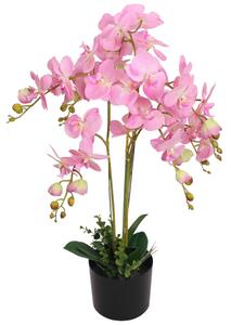 VidaXL Umjetna orhideja s posudom 75 cm ružičasta