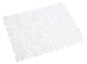 Bijeli podmetač za sudoper Wenko Sink Mat Flower, 31 x 26 cm