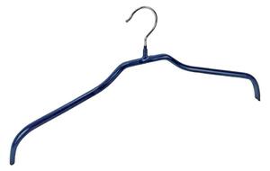 Set s 4 plave protuklizne vješalice za odjeću s kukicama Wenko Hanger Slim