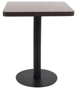 VidaXL Bistro stol tamnosmeđi 60 x 60 cm MDF