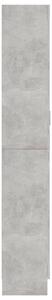 Vitrina siva boja betona 82,5 x 30,5 x 185,5 cm od iverice
